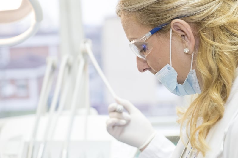 Doctor in medical setting